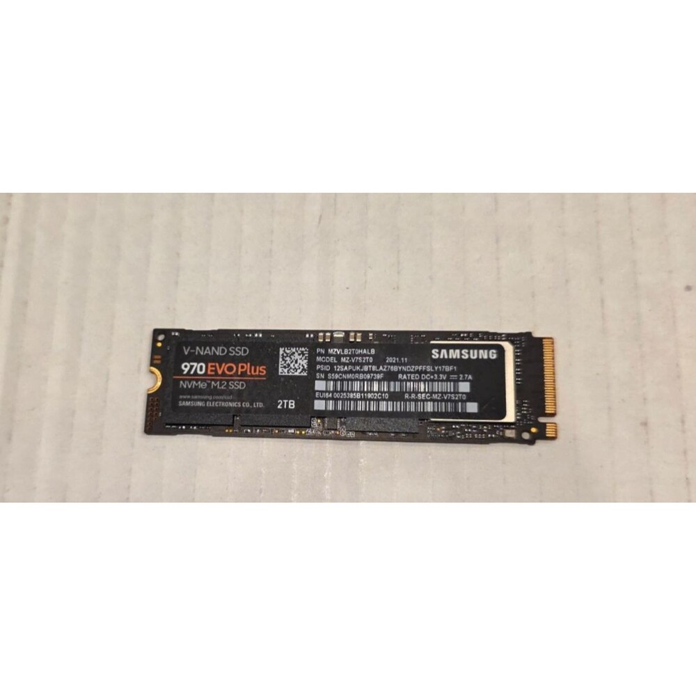 Samsung 970 EVO Plus 2TB PCIe NVMe M.2 2280 Internal SSD MZ-V7S2T0